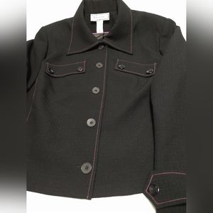 Travis Ayers Women's Lined Blazer Jacket Black Size 8 or 18 #W-347